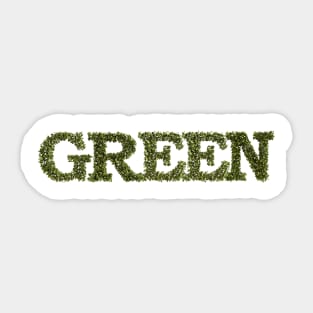 Green Title Sticker